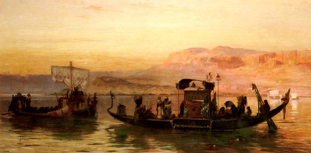 Bridgman, Frederick Arthur (1847-1928) - La barque de Cleopatre.JPG